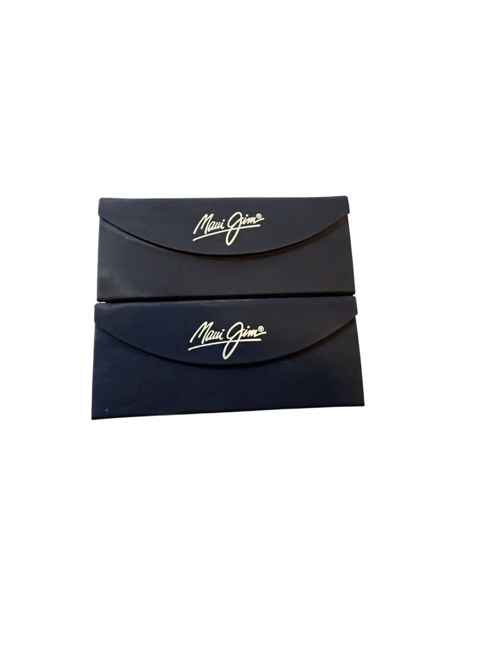 Maui Jim Sunglass Cases 2 Pack Black Foldable Clamshell Protective Logo Cloths